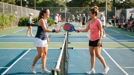 Sample photo: a doubles game Sample photo: a doubles game